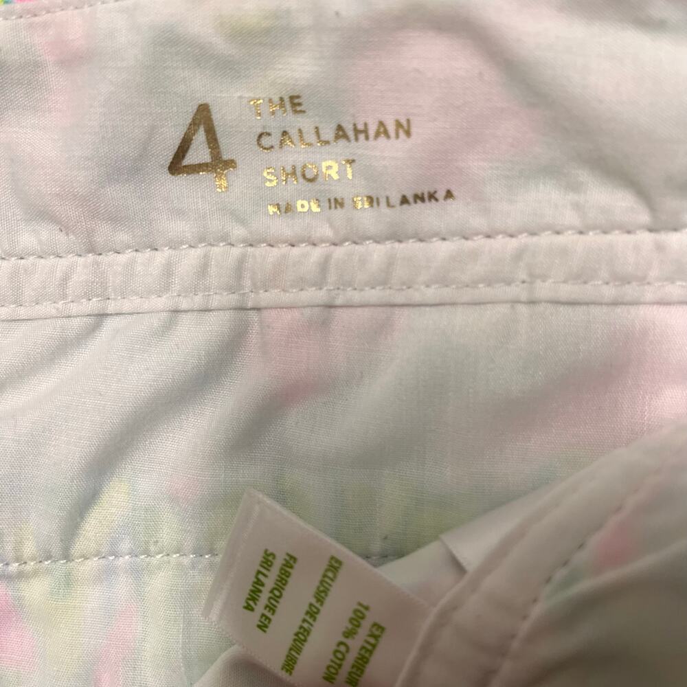 Lilly Pulitzer Callahan Shorts Size 4 Pink Green Floral Cotton 5” Preppy Resort - Picture 6 of 10